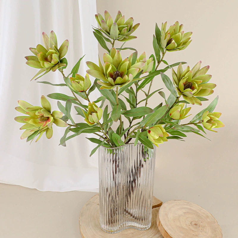 Künstliche Seidenblume Kaiserblume, 72 cm, 2 Blüten, biegbarer Stiel – Dekoration für Hochzeit, Hotel, Shop, Zuhause