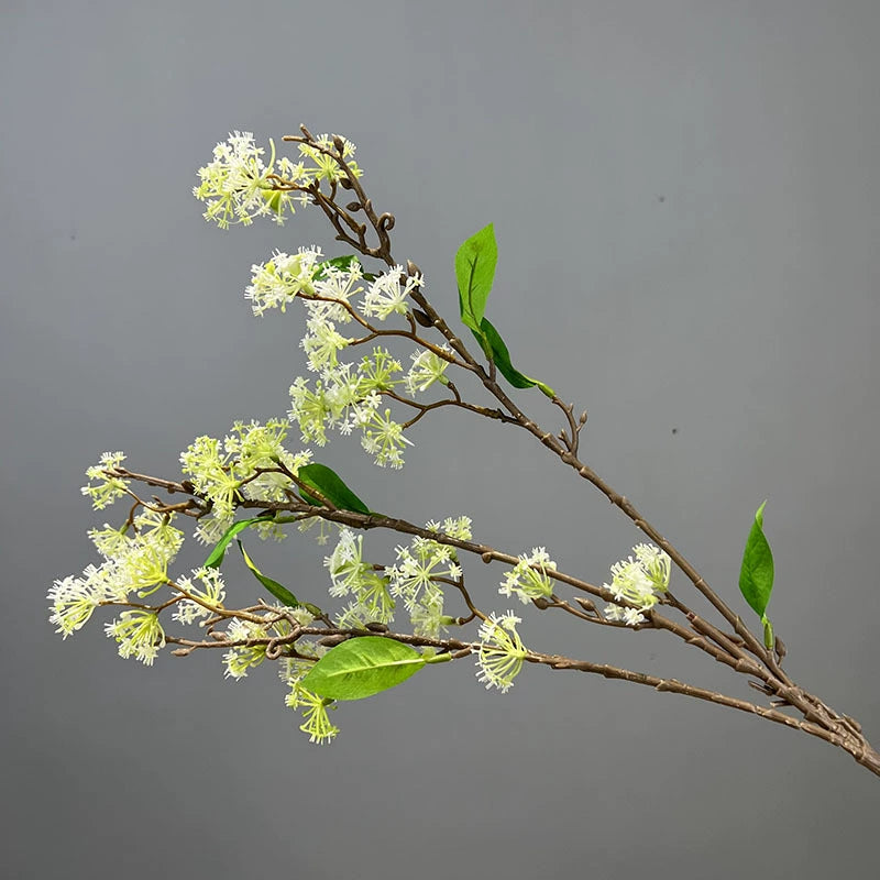 Künstliche Osmanthe (9 cm) – Einzelstiel, PE/PVC, für Hochzeit, Shop-Deko, Innenraum – Realistische Blumen für Floristik & Gewerbe