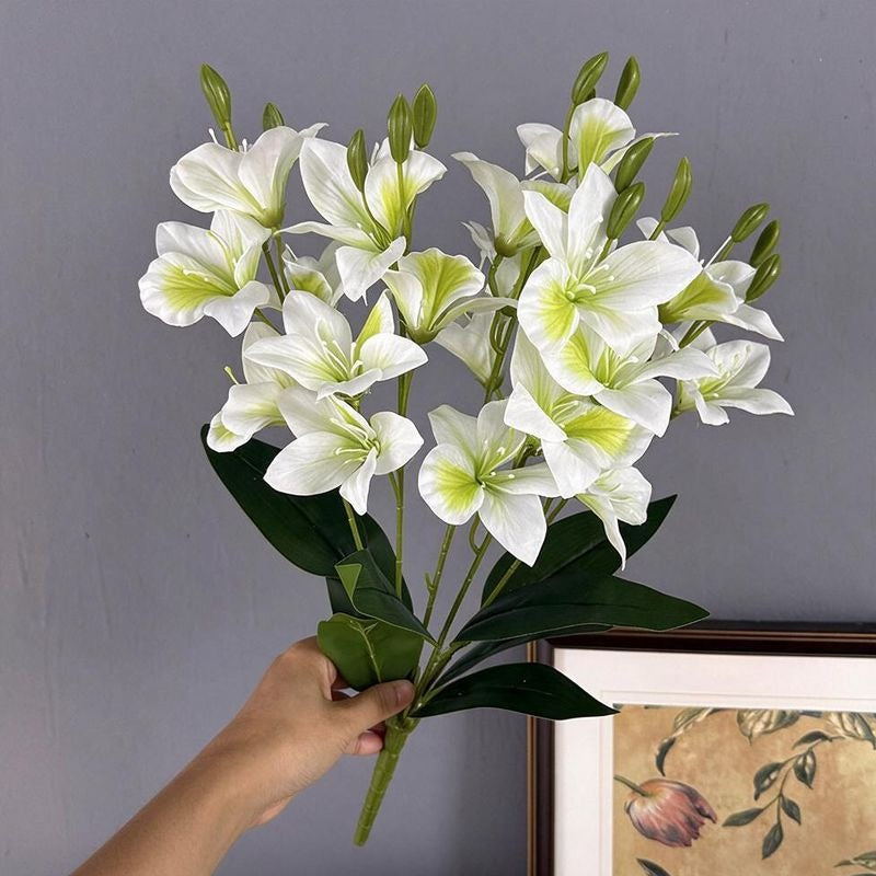 Künstliche Judastree-Blütenstrauß, 48cm, Seidenstoff, 20 Blüten, für Hochzeiten, Inneneinrichtung, Hoteldekoration
