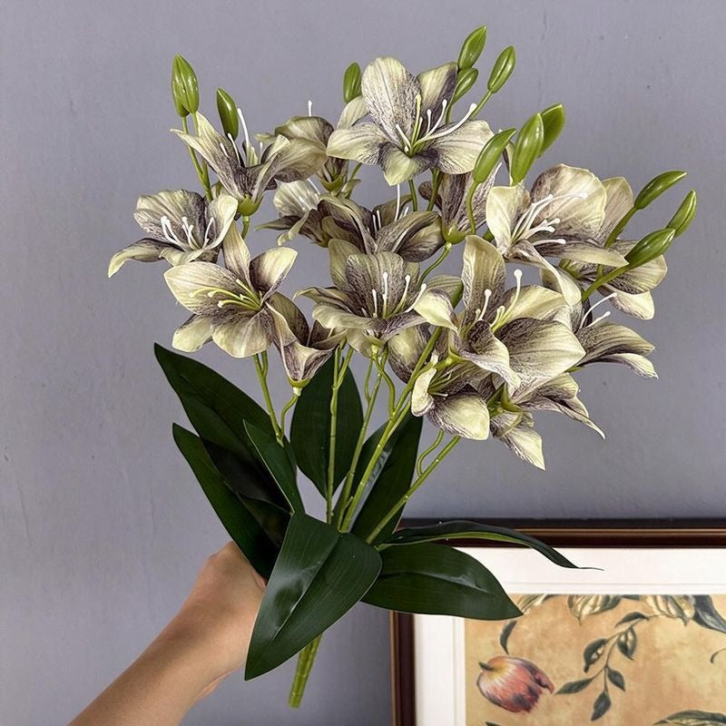 Künstliche Judastree-Blütenstrauß, 48cm, Seidenstoff, 20 Blüten, für Hochzeiten, Inneneinrichtung, Hoteldekoration