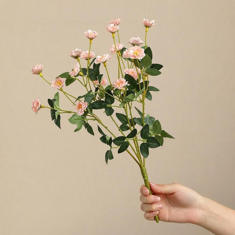 Künstliche Rosenstrauß, 37 cm, aus Seidenstoff, perfekt für Hochzeiten, Innen- und Außendekoration, Büro, Hotel, Einzelhandel