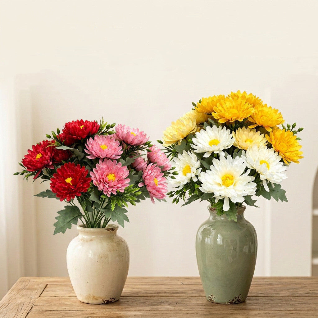Künstlicher Pfingstrosen-Strauß, 6 Blüten, 33 cm hoch, Seidenstoff, für Hochzeit, Dekoration, Hotel, Büro, Außenbereich