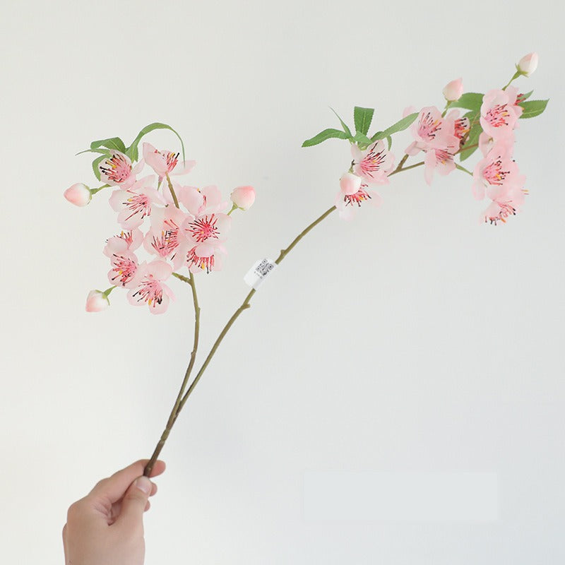 Künstlicher Pfirsichblüten-Zweig, 82 cm, Seidenblüten, für Hochzeiten, Innen- und Außendekoration, moderne & ländliche Einrichtung