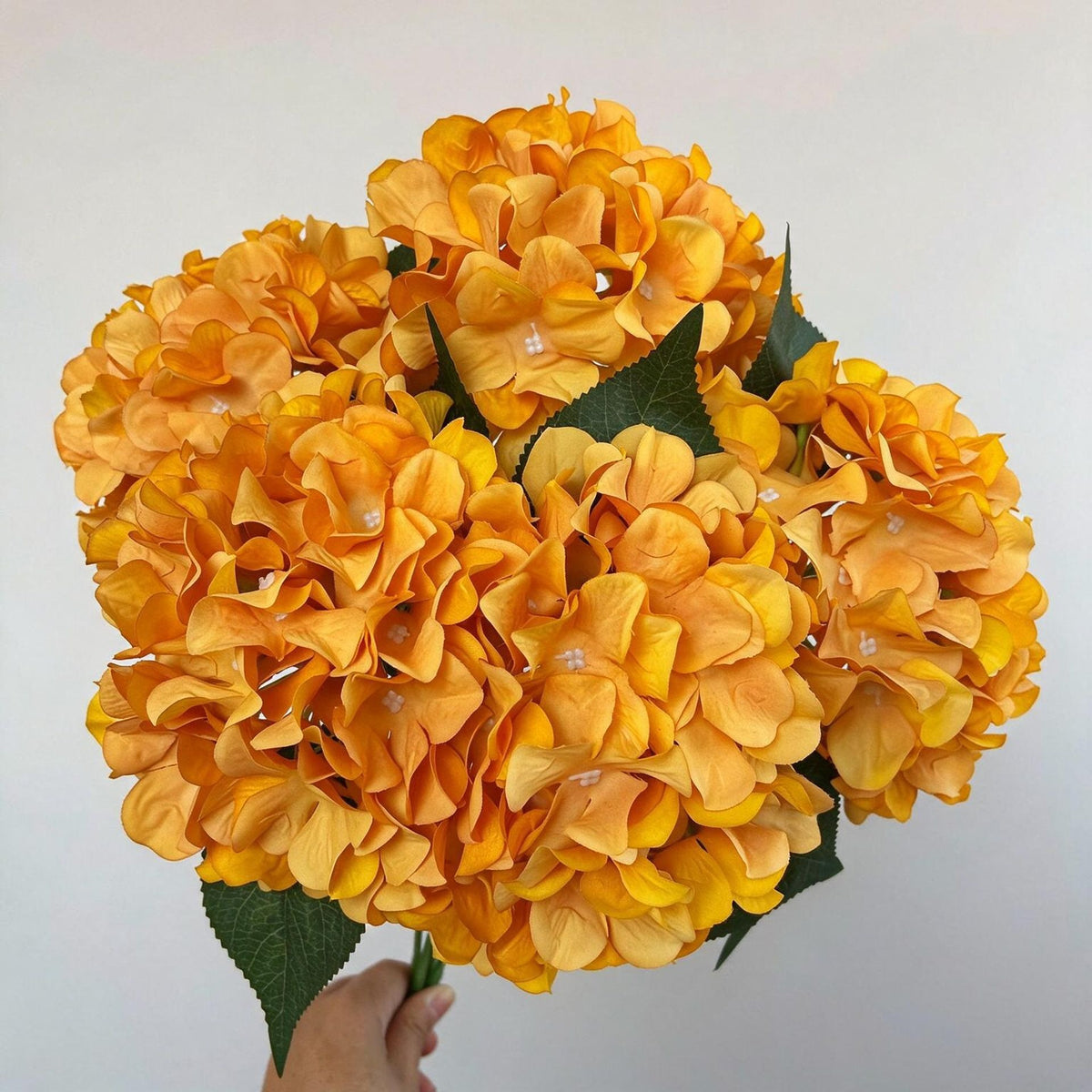 46 cm künstliche Hortensien-Blumenstrauß, 225 Blüten, Hochzeitsschmuck, Innen- & Außendekoration, langlebig, pflegeleicht