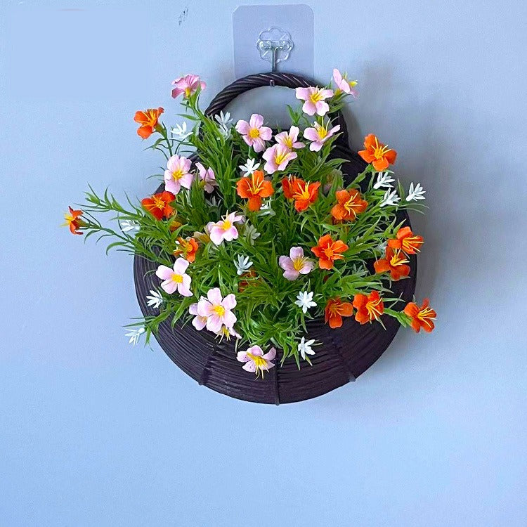 Künstliche Gypsophila-Busch mit Topf, 25 cm, Seidenblumen, Wanddekoration, Innenbereich, Hochzeit, Trauerfeier, Shop-Deko
