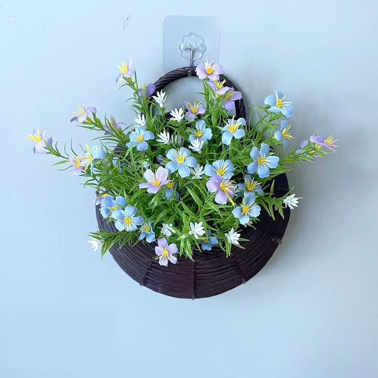 Künstliche Gypsophila-Busch mit Topf, 25 cm, Seidenblumen, Wanddekoration, Innenbereich, Hochzeit, Trauerfeier, Shop-Deko