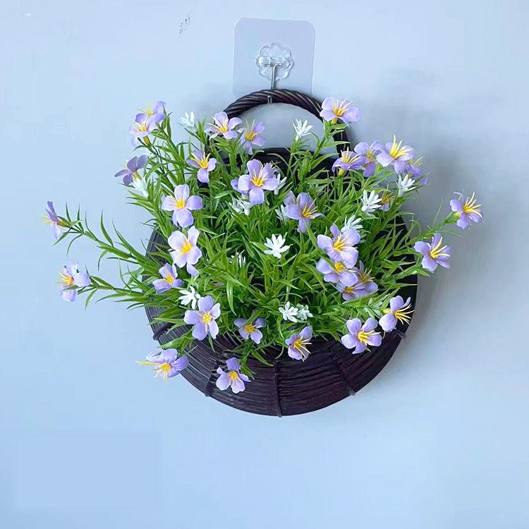 Künstliche Gypsophila-Busch mit Topf, 25 cm, Seidenblumen, Wanddekoration, Innenbereich, Hochzeit, Trauerfeier, Shop-Deko