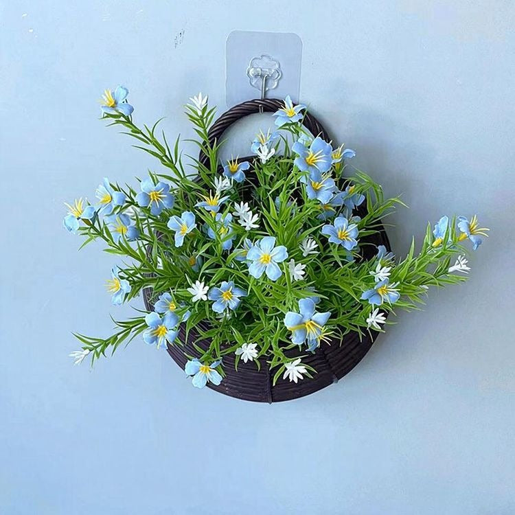 Künstliche Gypsophila-Busch mit Topf, 25 cm, Seidenblumen, Wanddekoration, Innenbereich, Hochzeit, Trauerfeier, Shop-Deko