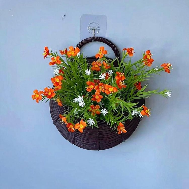 Künstliche Gypsophila-Busch mit Topf, 25 cm, Seidenblumen, Wanddekoration, Innenbereich, Hochzeit, Trauerfeier, Shop-Deko