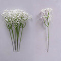 10 Kunststoff-Gypsophila (Schleierkraut) Bündel, je 30 cm, für Hochzeitsdekoration, Trauerkränze, Café-Deko, langlebig & pflegeleicht