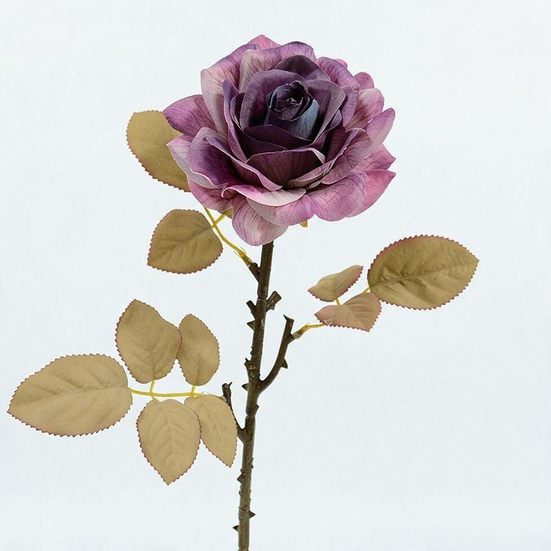Künstliche Rosen, Seidenblumen Bouquet mit 1 Blüte, 3 Stiele pro Pack, 49 cm hoch, für Hochzeiten & Dekoration