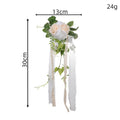 Künstliche Eukalyptus-Ranke mit Rosenblüten, 30 cm, für Hochzeitsdekoration und Innenraumgestaltung