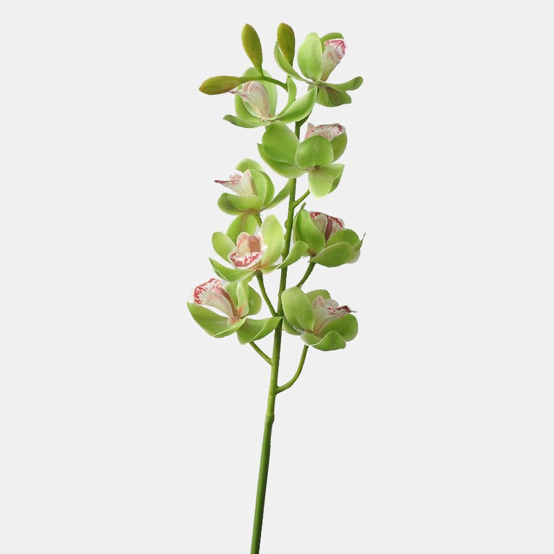 Künstliche Phalaenopsis Orchidee, einzelner Stiel mit 8 Blüten, 69 cm Höhe, für Wohn- und Geschäftsdekoration