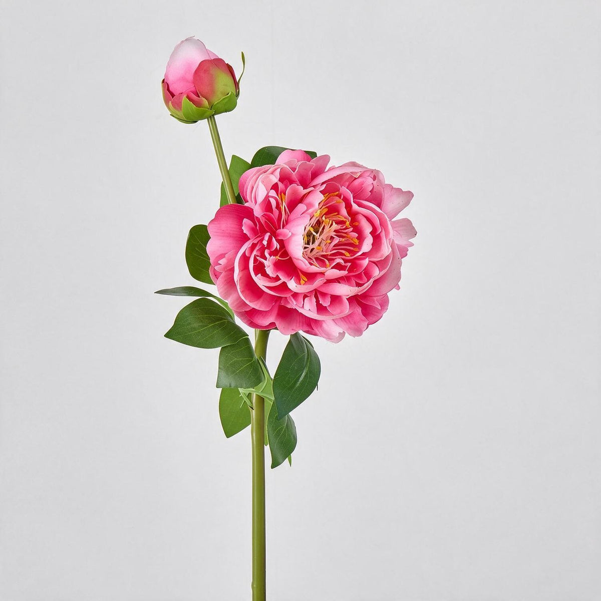 Künstliche Pfingstrose, 2 Blüten, 66 cm, Seidenstoff, für Hochzeit, Dekoration, Gewerbe, Innenraum