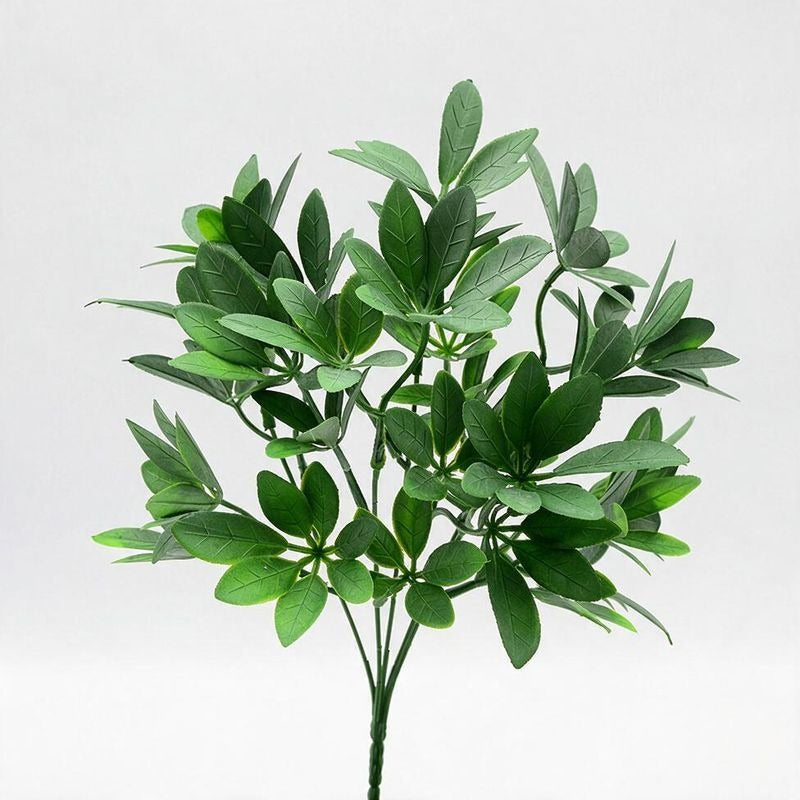 Künstlicher Glücksblatt-Busch, 33 cm, PE/PVC, für Innen- und Außenbereich, Wohn-, Hotel- und Gewerbedekoration