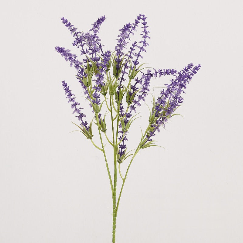 Künstliche Lavendel-Büsche, 24 Blüten, 66 cm Höhe, aus haltbarem Kunststoff für Hochzeiten, Innenraumdekoration und Gewerbe