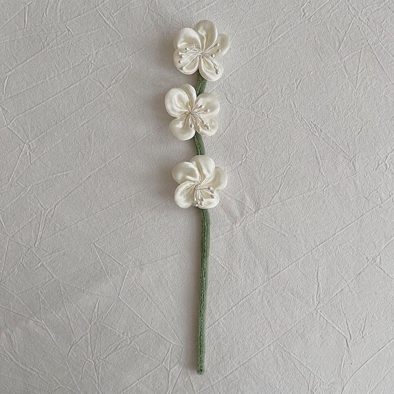 Künstliche Seiden-Pflaumenblüten Bouquet, 10 Stiele mit 30 Blüten, 30 cm hoch, für Hochzeit, Dekoration, Handel