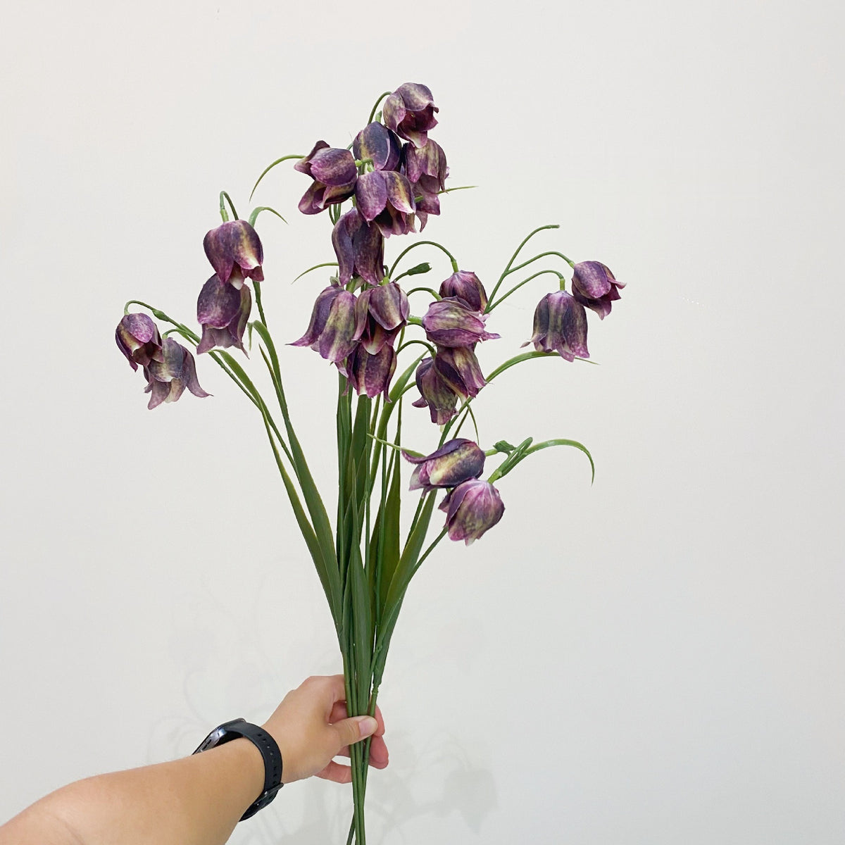 Künstliche Fritillaria-Imperialis-Blüte, 70 cm hoher Strauß mit 5 Blüten, hochwertige Kunststoff- und Seidenstoff-Blumen für Hochzeitsdekoration und Innenraum