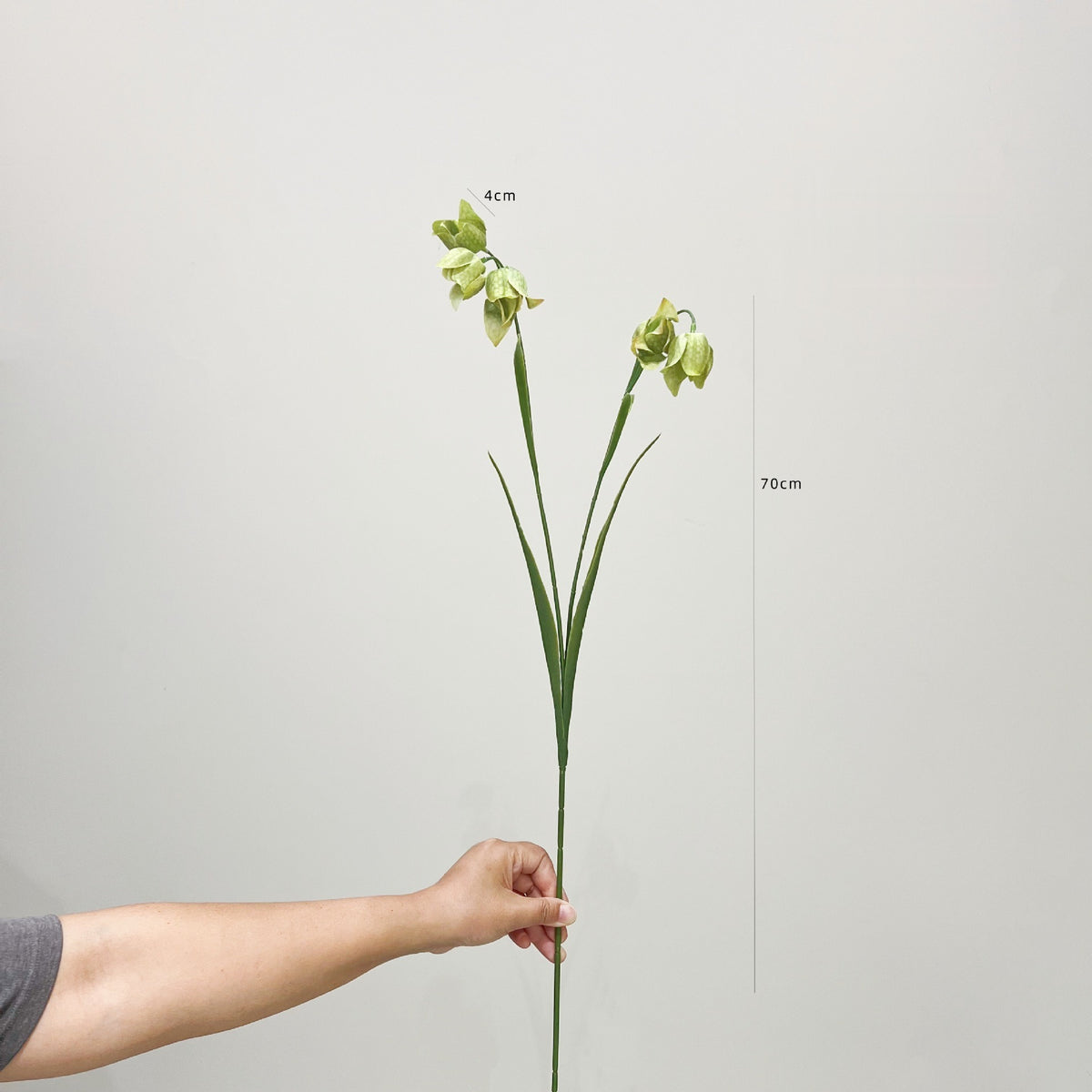 Künstliche Fritillaria-Imperialis-Blüte, 70 cm hoher Strauß mit 5 Blüten, hochwertige Kunststoff- und Seidenstoff-Blumen für Hochzeitsdekoration und Innenraum