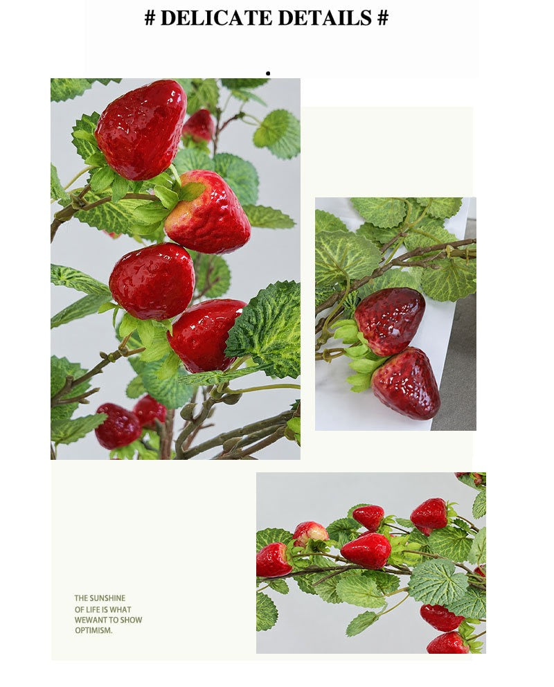 Künstliche Wildbeeren-Zweige, 90 cm, Dekoration für Hochzeit, Innenraum, Floristik