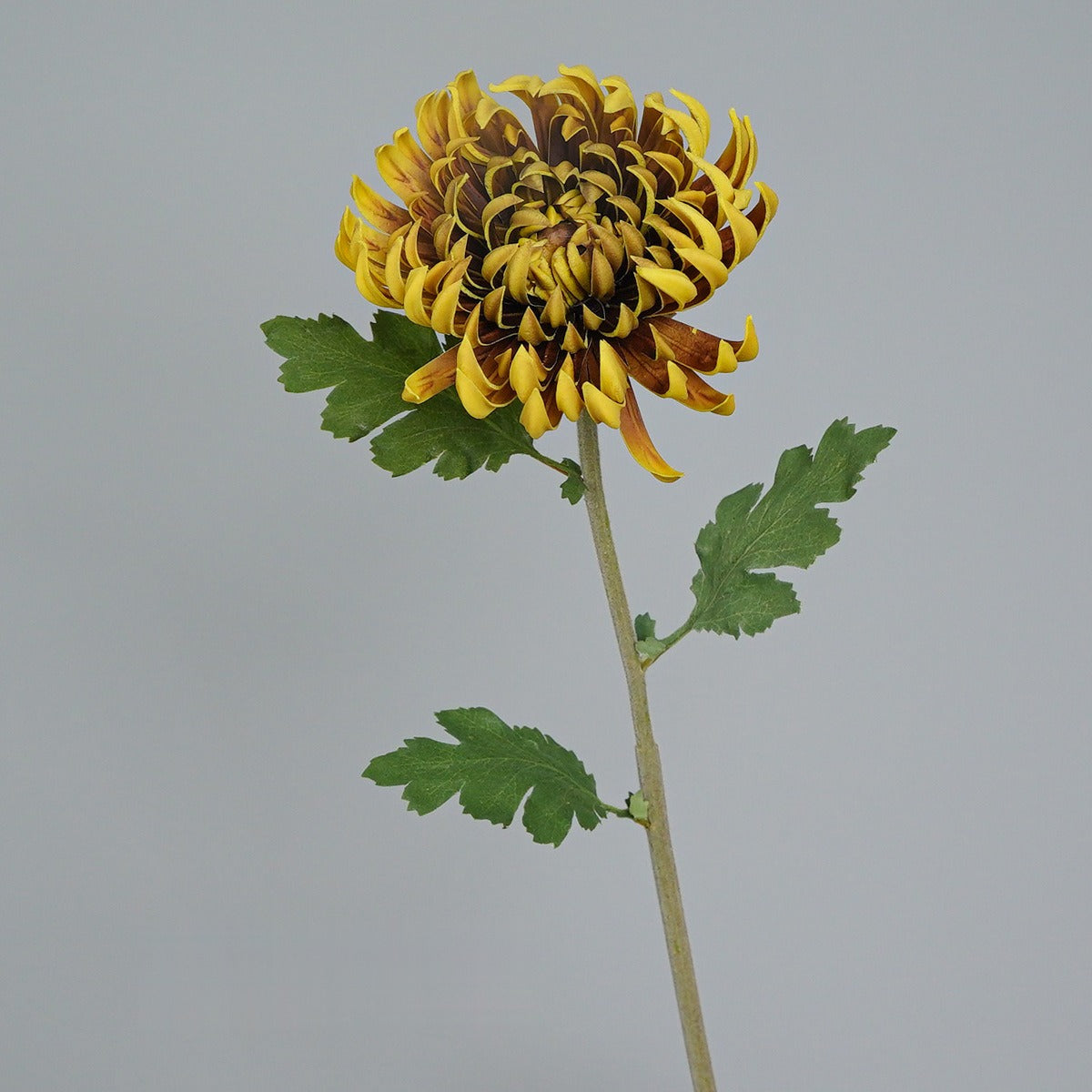 Kunstblume Zinnie, Einzelstiel mit 1 Blüte, PU, Herbstfarben im Vintage-Stil, für Hochzeit, Hotel und Dekoration