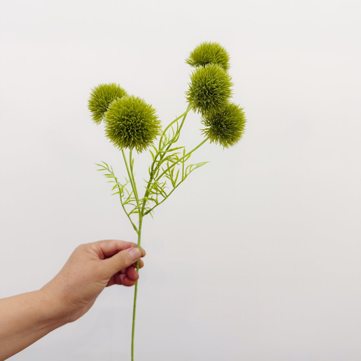 Kunstblume Grüne Nelke Büschel mit 5 Blütenköpfen, 50 cm, PU, ohne Vase, für Hochzeit, Hotel und Gewerbe
