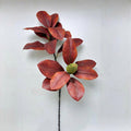 Künstlicher Kunstpflanzen-Zweig Kapok-Blätter mit Früchten, 90 cm, Kunststoff, Deko für Hochzeit, Schaufenster und Zuhause