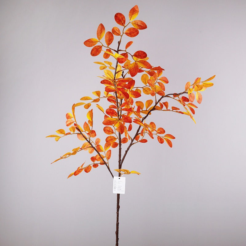 Künstlicher Herbstfarbener Dattelblatt-Zweig, 105 cm, 4 Verzweigungen, für Floristik & Innenraumgestaltung