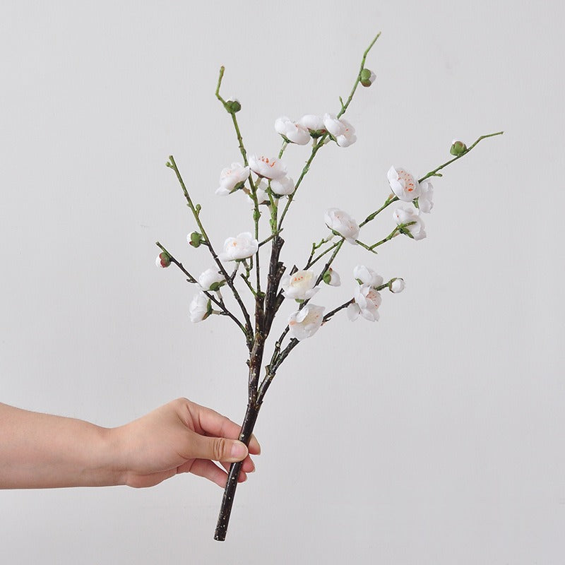 Künstliche Chimonanthus-Pracht (Wintersüß) Blüten, einzelner Stiel mit 26 Blüten, 48 cm, Seidenstoff, für Hochzeiten und Innendekoration