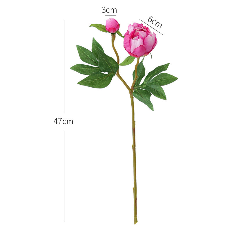 47 cm künstliche Seide-Pfingstrosenstängel – Für Hochzeit & Heimdekoration