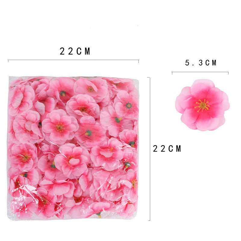 200 Stück Künstliche Kirschblüten Köpfe, Realistisch Seidenblumen Bulk für DIY Basteln, Hochzeit Party Home Tischdekoration, Vasenfüller
