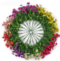 20 Bündel künstliche Veilchen Violeen Blumensträucher für den Außenbereich – UV-beständige Pflanzen zur Gartendekoration
