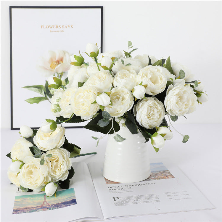 30 cm künstliche Pfingstrosen – Seidenblumenstrauß im Bulk-Pack für Hochzeit, Party & Zuhause