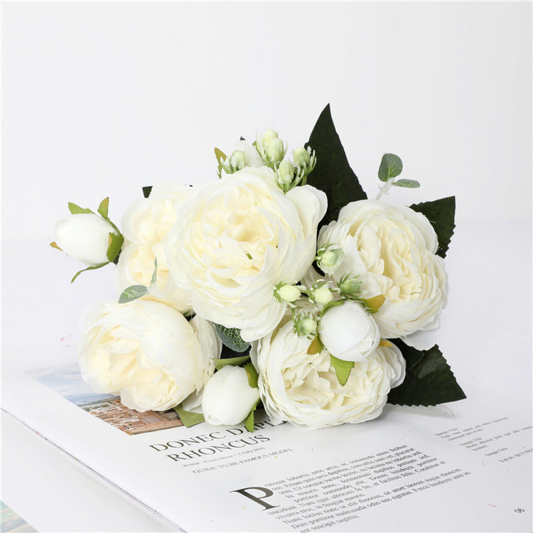 30 cm künstliche Pfingstrosen – Seidenblumenstrauß im Bulk-Pack für Hochzeit, Party & Zuhause