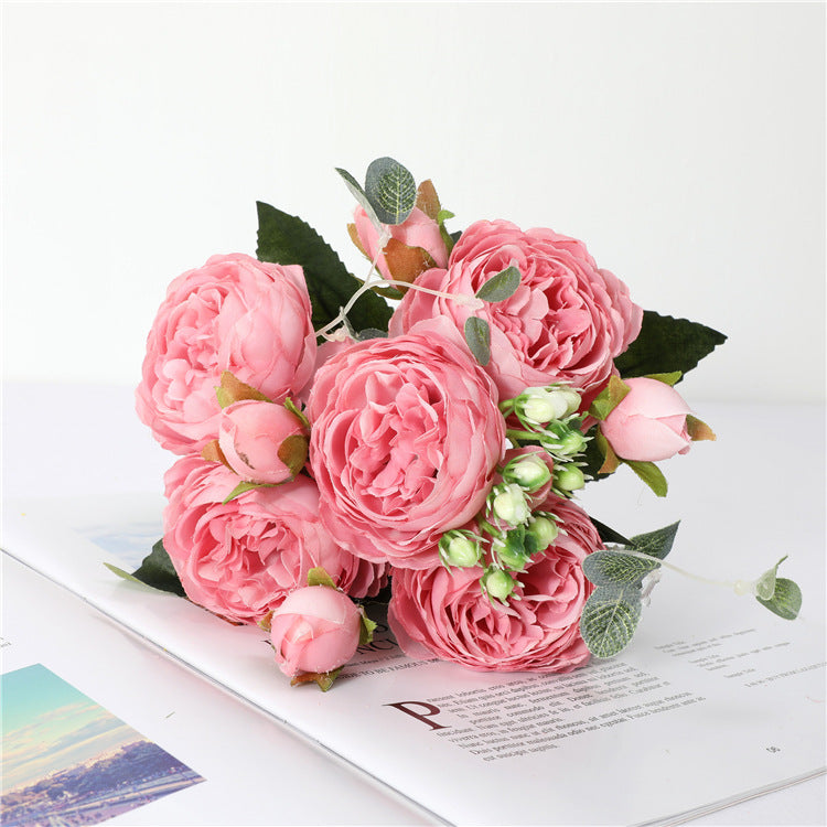 30 cm künstliche Pfingstrosen – Seidenblumenstrauß im Bulk-Pack für Hochzeit, Party & Zuhause