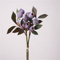 3 STK 30 cm künstliche Pfeifenfruchtzweige, künstliche Lithocarpus pachylepis Früchte