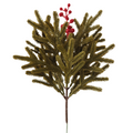 40 cm-Tannenzweige (Norfolk-Kiefer) mit Holunderbeeren