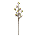 45 cm Künstliche Holly Beeren Zweige - Buntmischung Lila Gold Grün | Weihnachtsdeko für Christbaumschmuck Adventskranz Türkranz