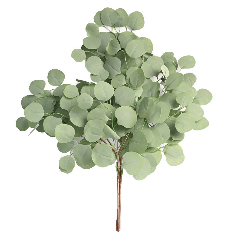 Künstlicher Eukalyptus Zweig 60 cm, Realistischer Deko-Ast aus Seide, Grüne Herbstblätter für Vase, Hochzeit, Floristik & DIY-Projekte