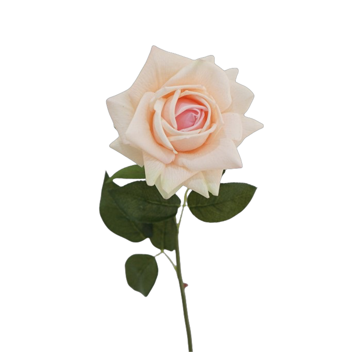 Real Touch Rose 73 cm – Gerüschte Kunstrose | Seidenstiel für Vase, Hochzeit & Floristik
