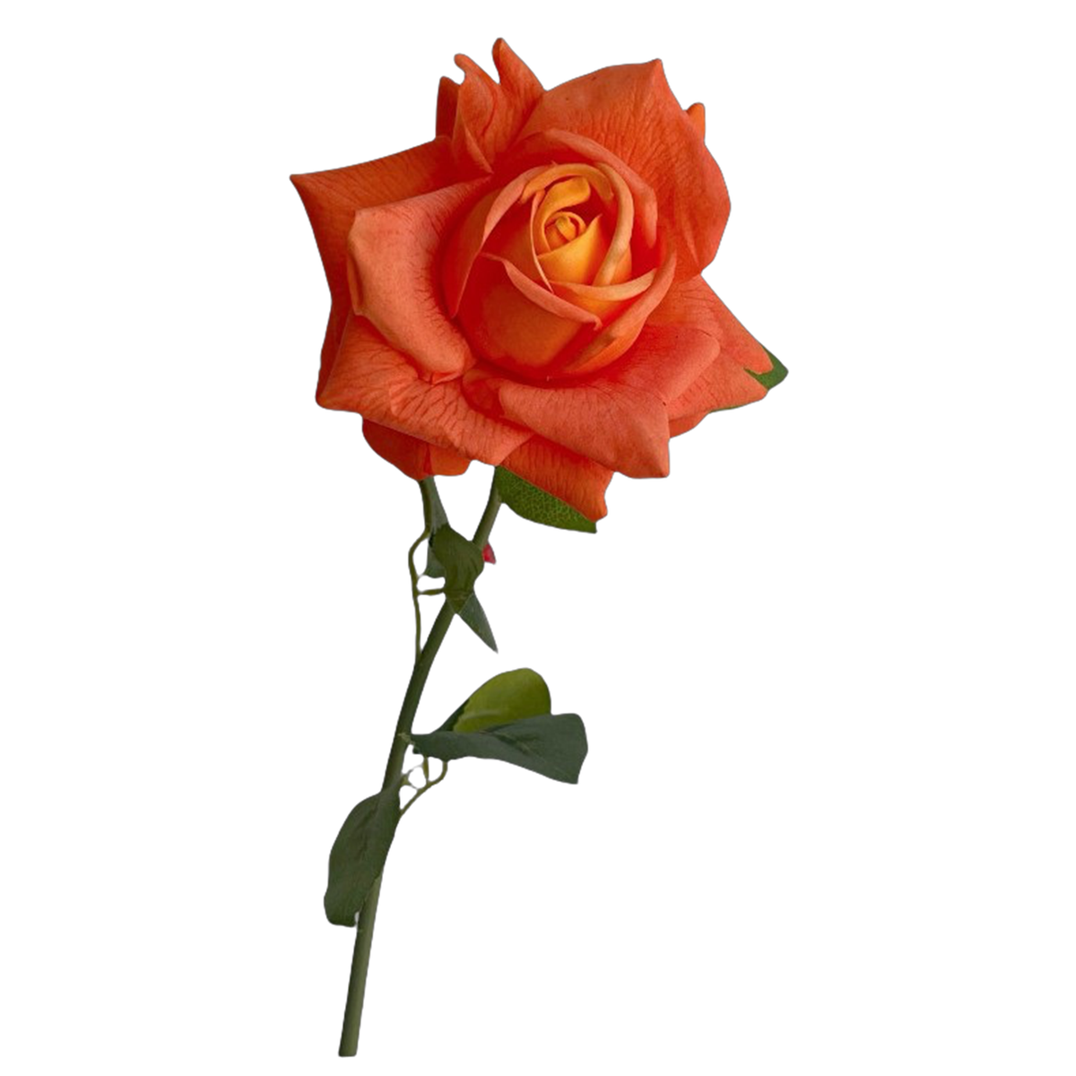 Real Touch Rose 73 cm – Gerüschte Kunstrose | Seidenstiel für Vase, Hochzeit & Floristik