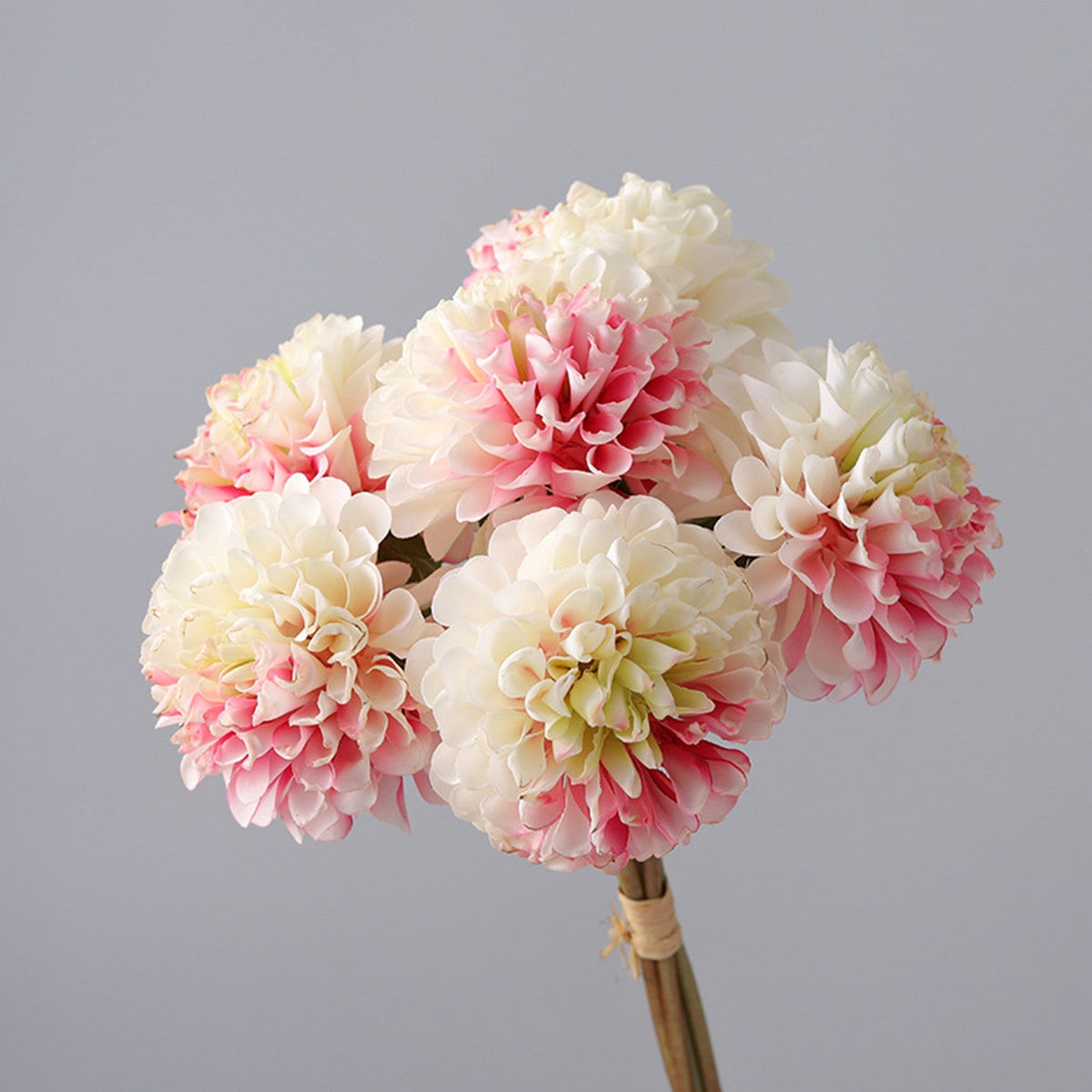 Chrysanthemen Kunstblumen Strauss, 40 cm Seidenblumen Bouquet, Hochwertige Deko Blumen für Vase, Landhausstil, Hochzeit
