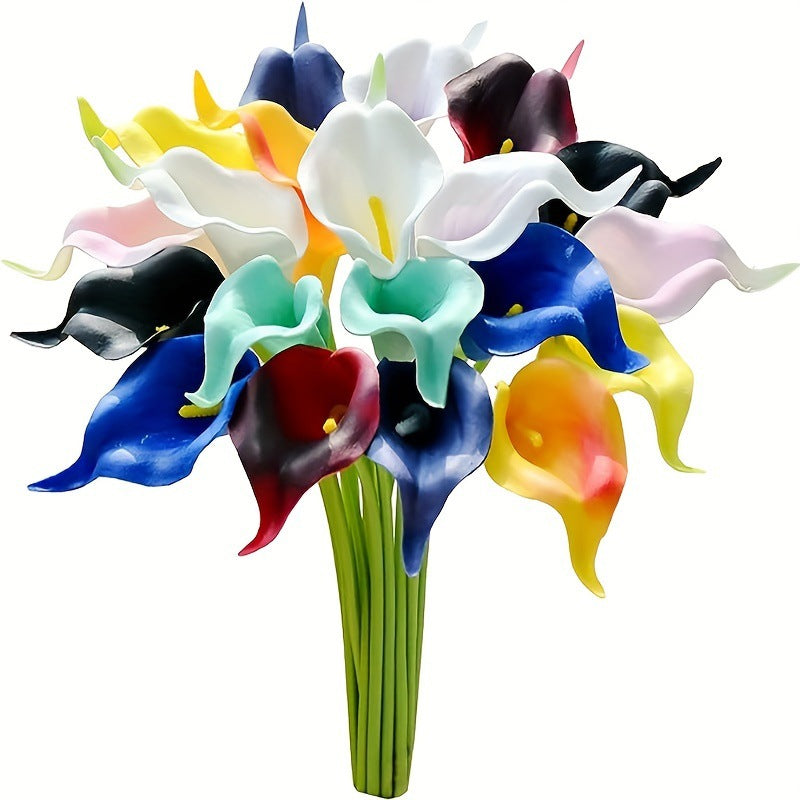 Calla Lily Kunstblumen 36 cm, 20er-Pack Real Touch – Hochzeitssträuße, Tischdeko & Eventfloristik