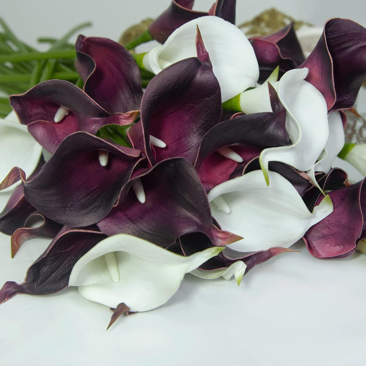 Calla Lily Kunstblumen 36 cm, 20er-Pack Real Touch – Hochzeitssträuße, Tischdeko & Eventfloristik