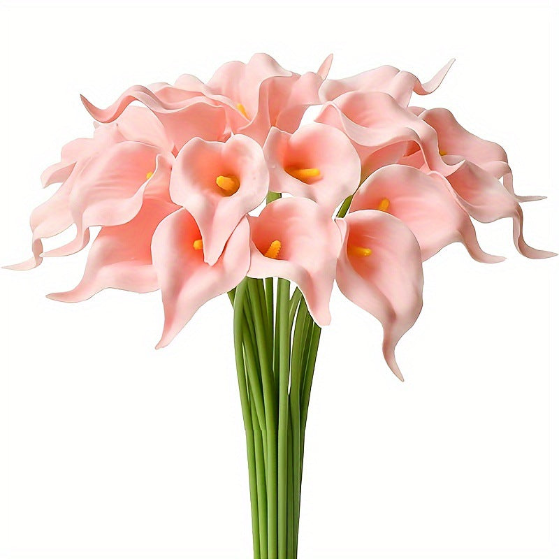 Calla Lily Kunstblumen 36 cm, 20er-Pack Real Touch – Hochzeitssträuße, Tischdeko & Eventfloristik