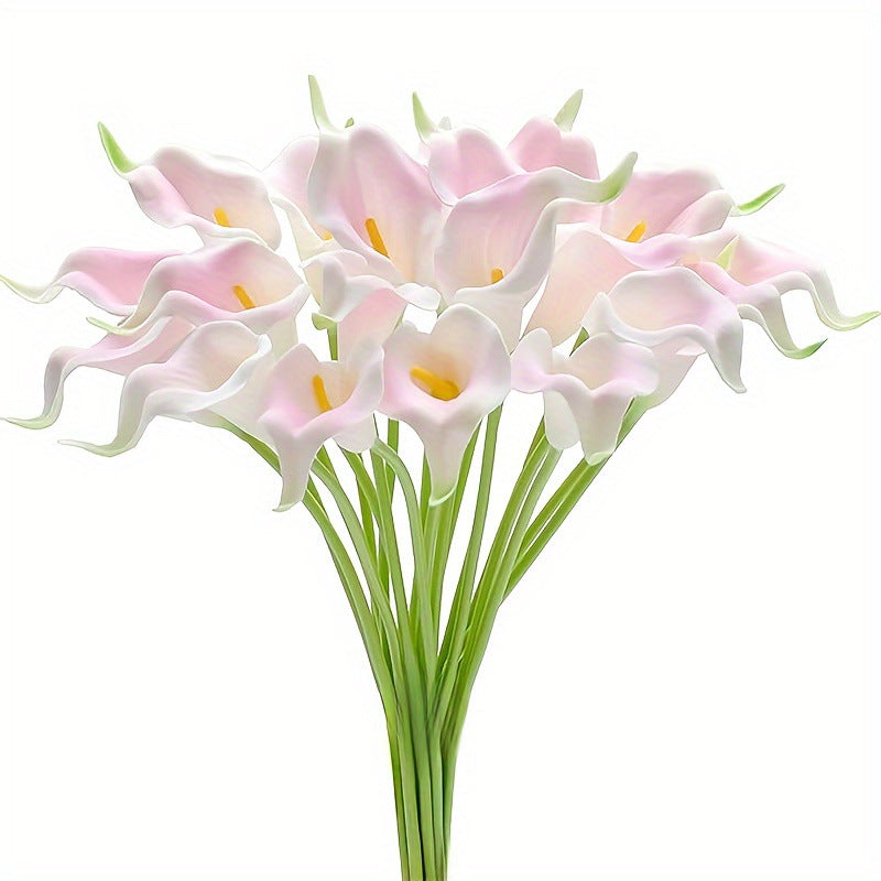 Calla Lily Kunstblumen 36 cm, 20er-Pack Real Touch – Hochzeitssträuße, Tischdeko & Eventfloristik