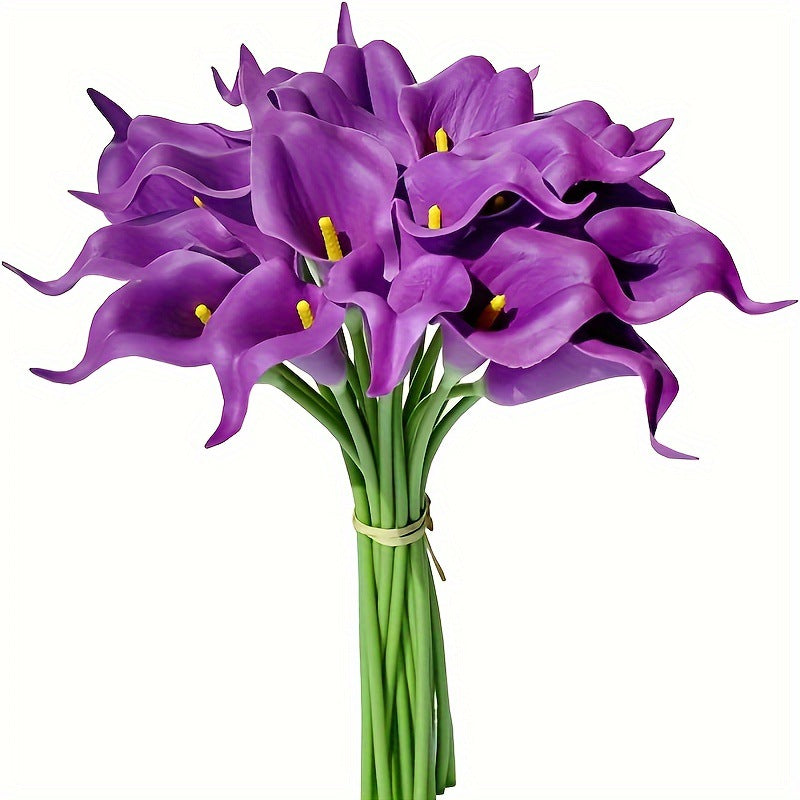 Calla Lily Kunstblumen 36 cm, 20er-Pack Real Touch – Hochzeitssträuße, Tischdeko & Eventfloristik