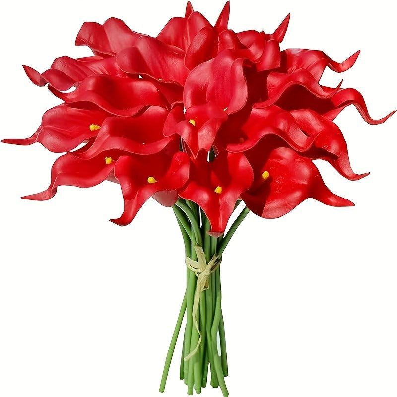 Calla Lily Kunstblumen 36 cm, 20er-Pack Real Touch – Hochzeitssträuße, Tischdeko & Eventfloristik