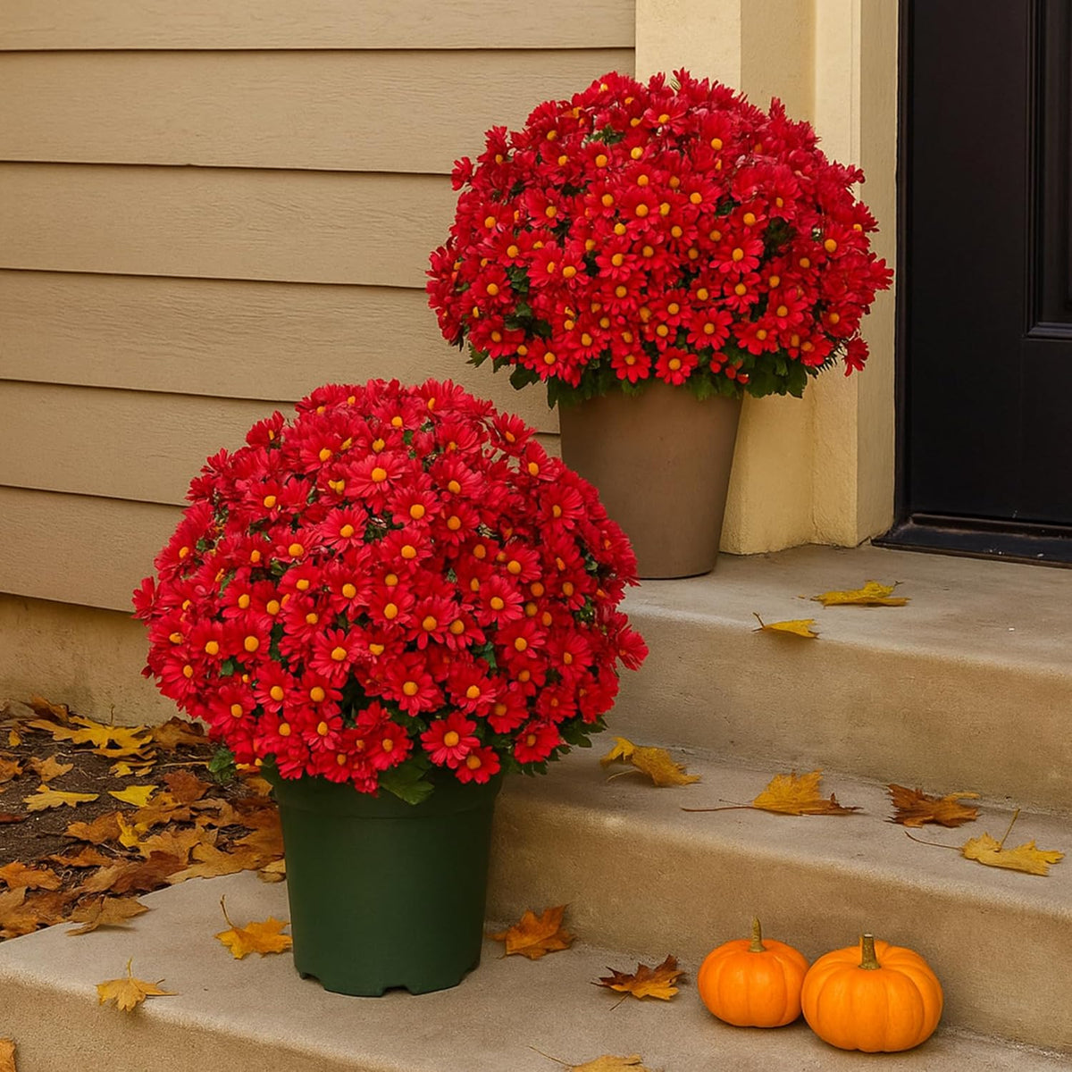 10 Bündel Draußen liegende künstliche Chrysanthemen mit UV-Schutz Außenblumen