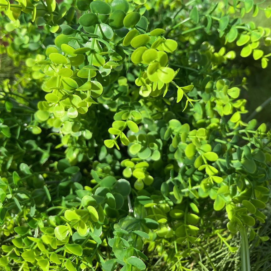 50 cm Boxwood Sträuch – große künstliche Grünpflanzen für den Außenbereich, UV-beständig